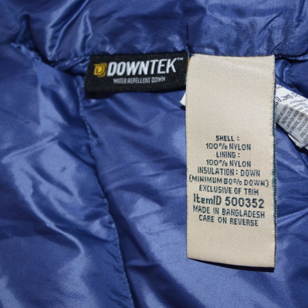 LL Bean down ultralight puffer coat, size M, blue Downtek - Picture 6 of 10